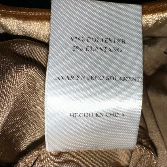 Anthropologie Sadie & Sage Champagne Problems Velvet Flare Leggings Brown Pant S - Picture 11 of 11